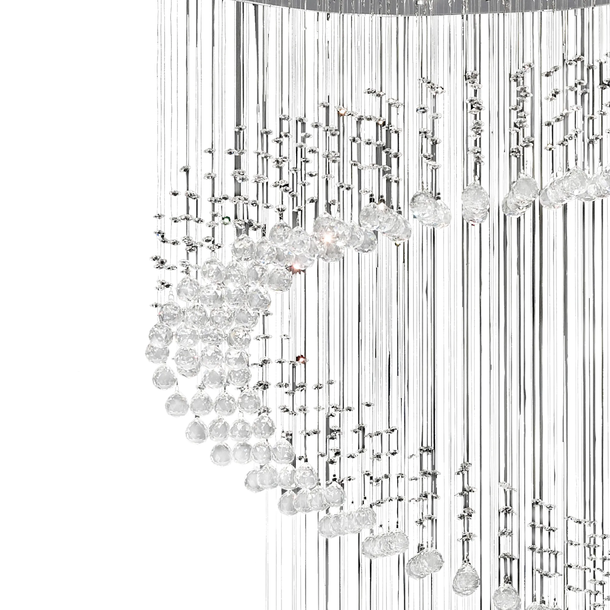Colorado Crystal Pendant 12 Light (25.7kg) Polished Chrome IL31373  Diyas Colorado